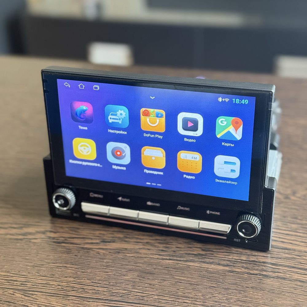 Магнитола 1 дин андроид 13 штатная WiFi CarPlay 7 дюймов Monitor