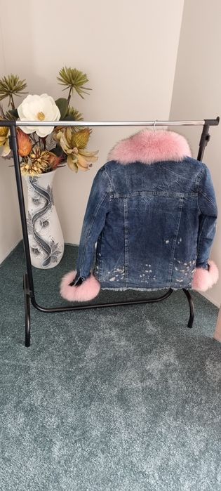 Geci  blugi cu blana naturala