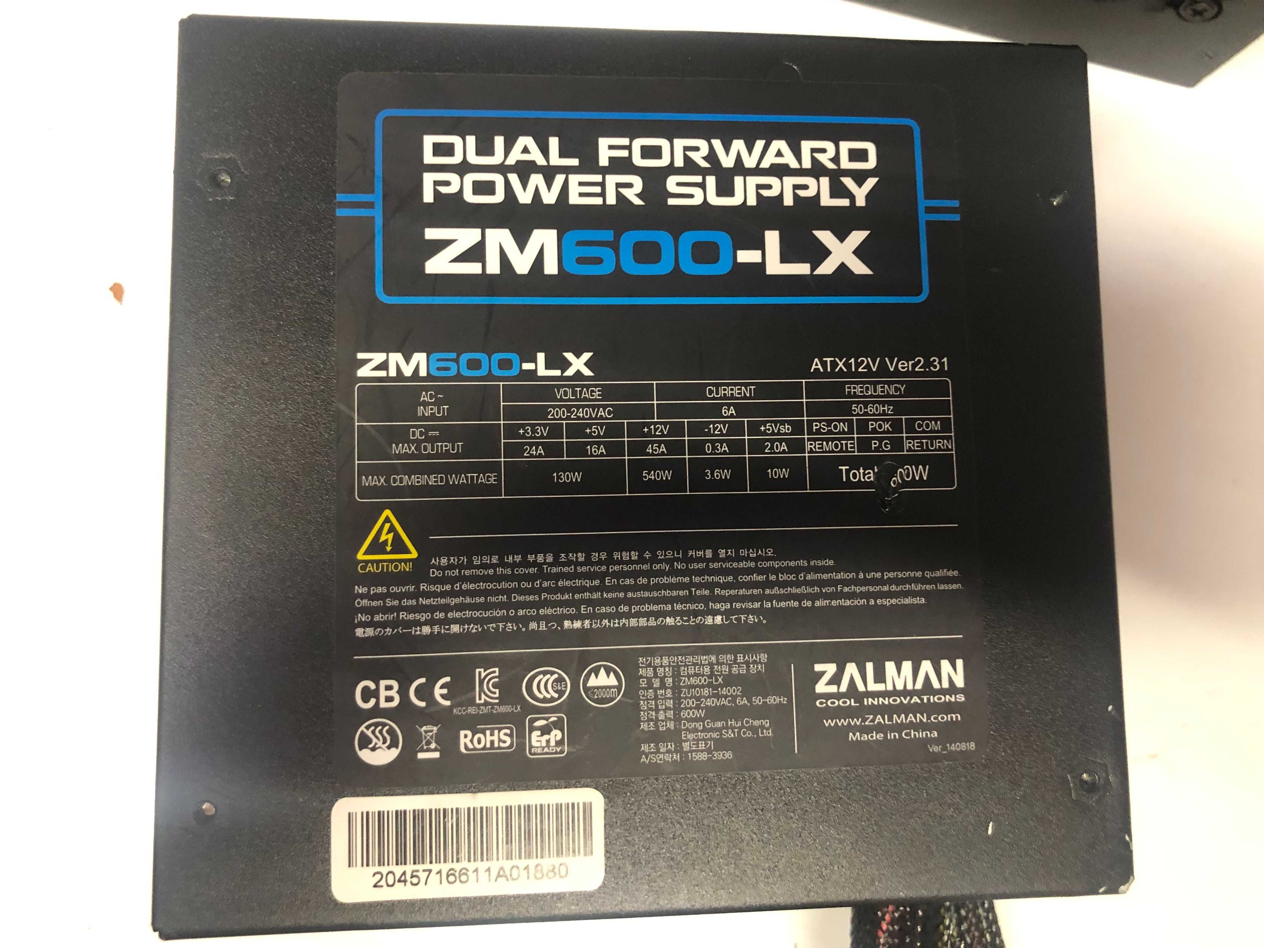 Surse Zalman ZM600-LX 600W, garantie 6 luni