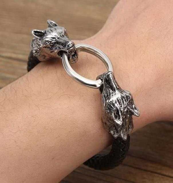 Bratara VIKINGA LUP, bracelet Viking Wolf