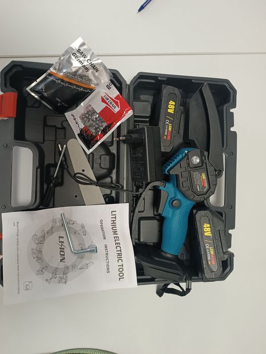 Mini drujba electrica 48V!!! 2 bateri 2 lanțuri