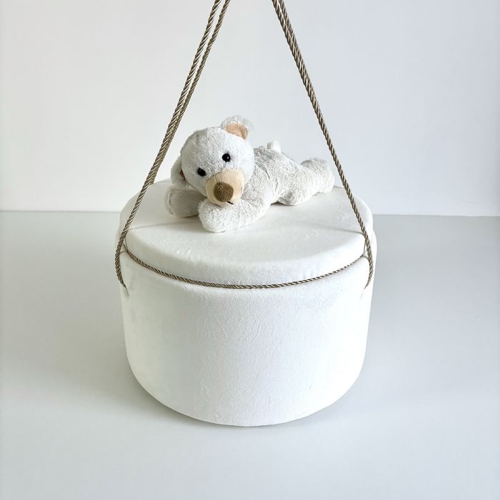 Cufar ( Cutie pentru trusou butetat, catifea ivoar brodat