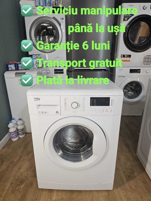 Mașină de spălat rufe – Garanție 6 luni + Transport Gratuit