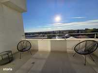 Penthouse de inchiriat - 3 camere, 2 bai, 2 terase - Tunari