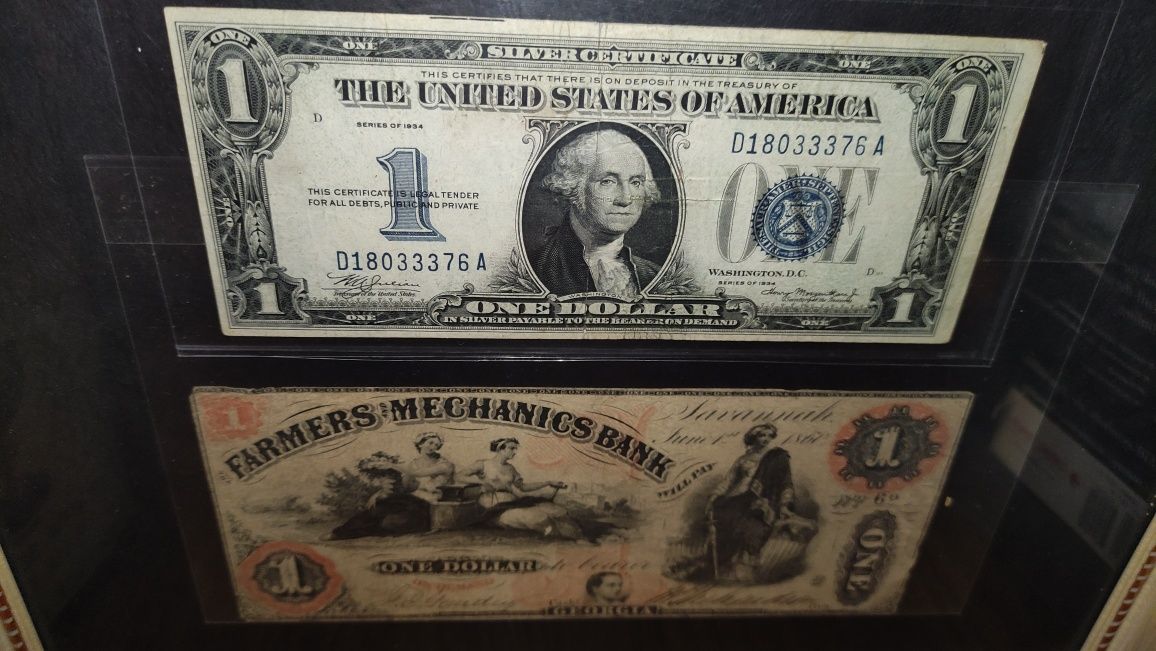 Bancnota One Dollar 1860 - Georgia - autentică