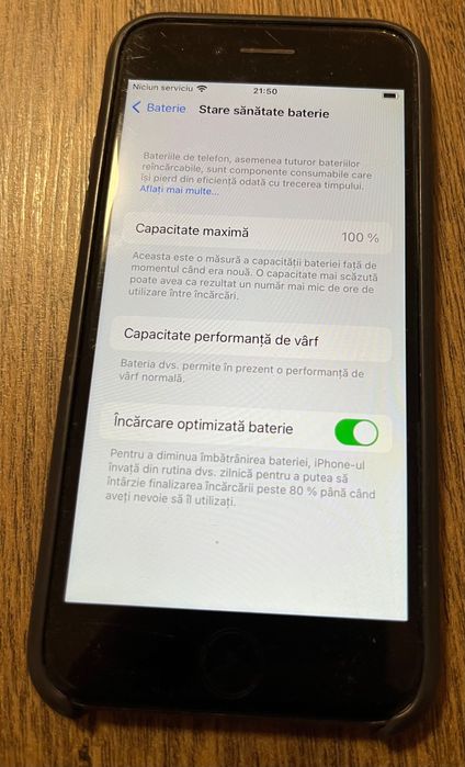 iPhone 7 Black 32GB - Baterie 100% Nouă! Stare bună de funcționare