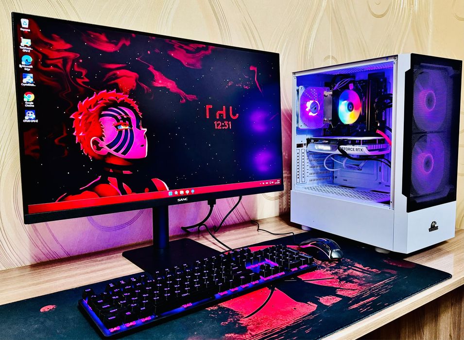 Мощный Игровой Koмпьютеp с Монитopом 280 герц Весь комплект