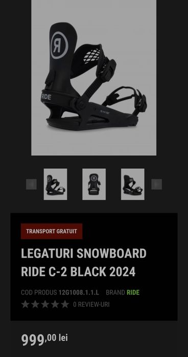 Legaturi snowboard Ride M