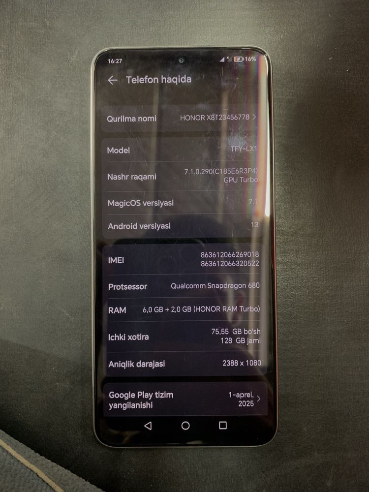 Honor X8 arzon bervoriladi