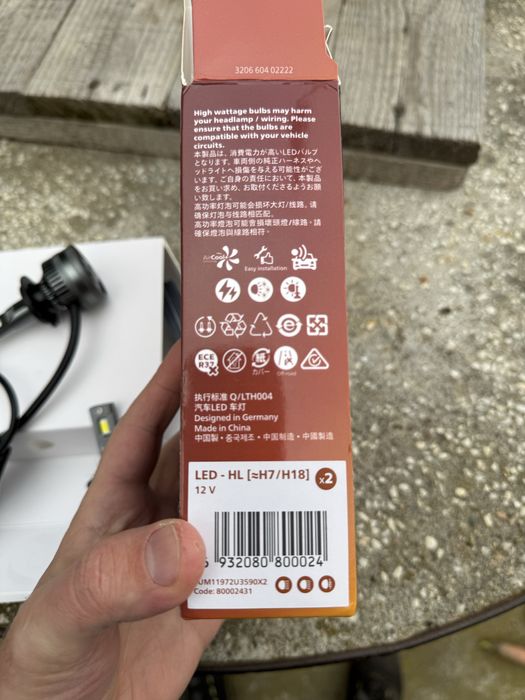 bec Led philips h7 180w nou auto