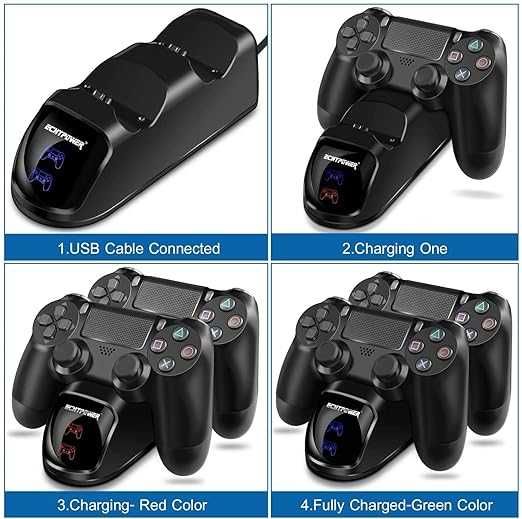 Зарядно устройство с LED дисплей за Playstation 4