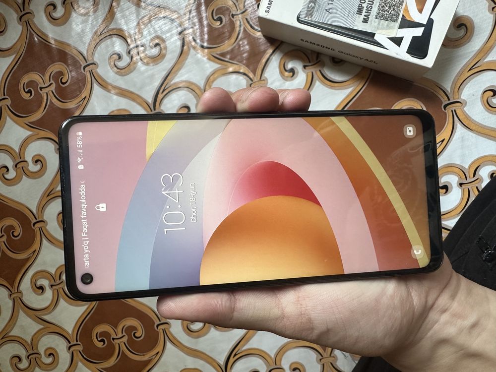 Samsung galaxy A 21S 2ta sim