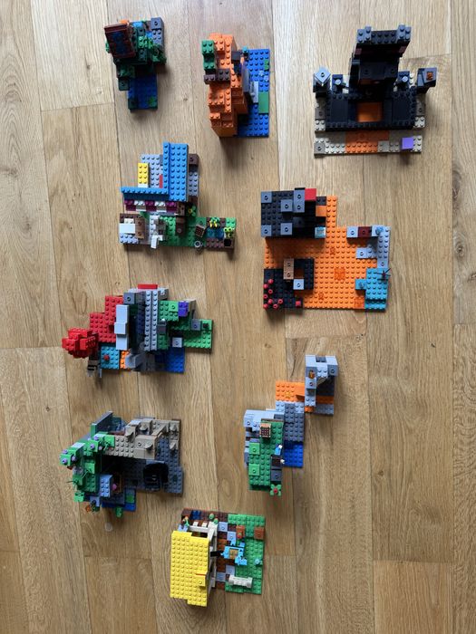 Продавам 8 оригинални LEGO Minecraft комплекта