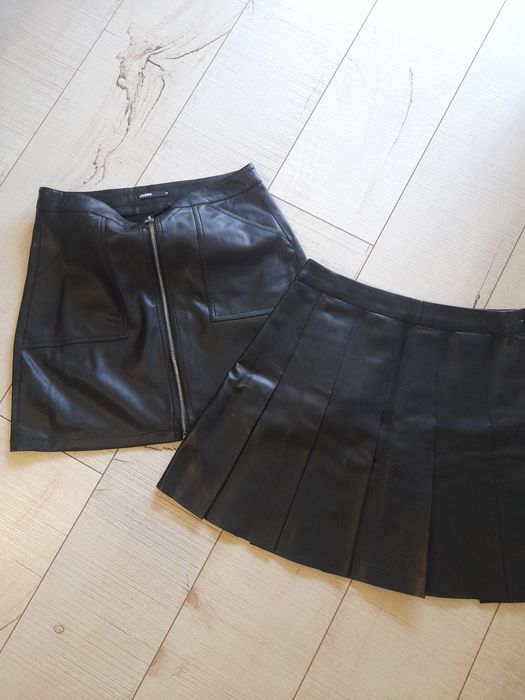 Lot 2 fuste imitație piele mărimea M