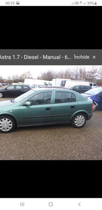 Vând Opel Astra G, 1,7 DTI puțin rulată, cu motorul acela fiabil Isuzu