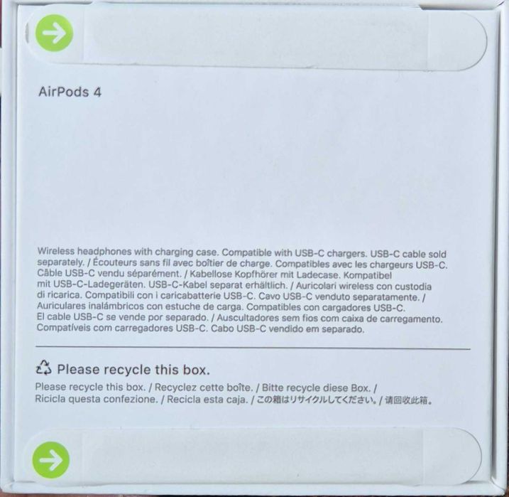 Безжични слушалки Apple AirPods 4