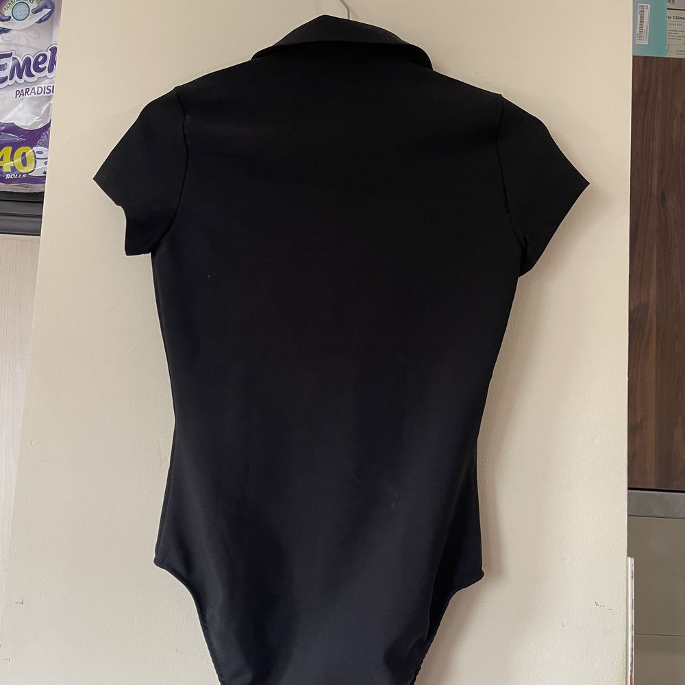 Дамско черно боди Zara