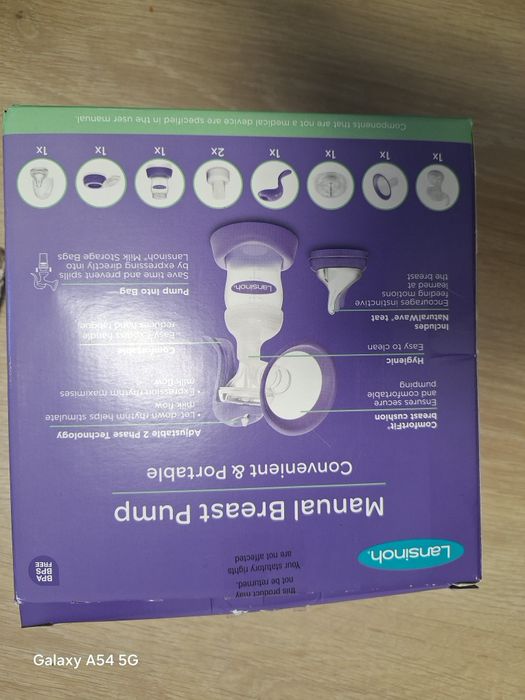 Pompa manuala san Lansinoh nouă