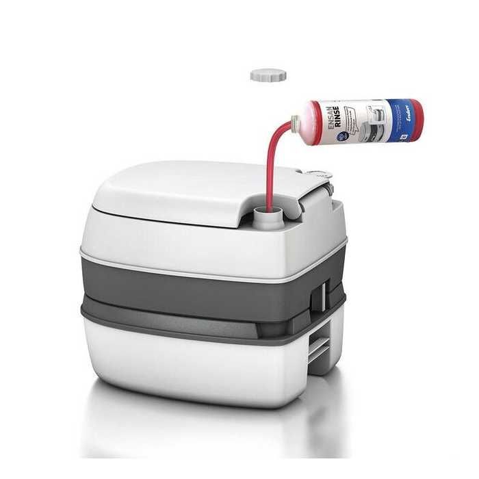 Мобилна химическа къмпинг тоалетна Mercado Trade, Пластмаса, 15л., Бял