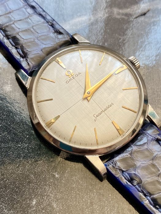 Ceas Omega Seamaster Linen Crosshair Cadran, impecabil, rar