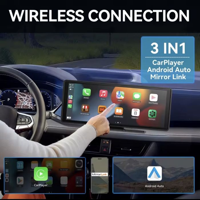 Navigație auto 10.26’’ Andoid Auto & Carplay + camerǎ spate