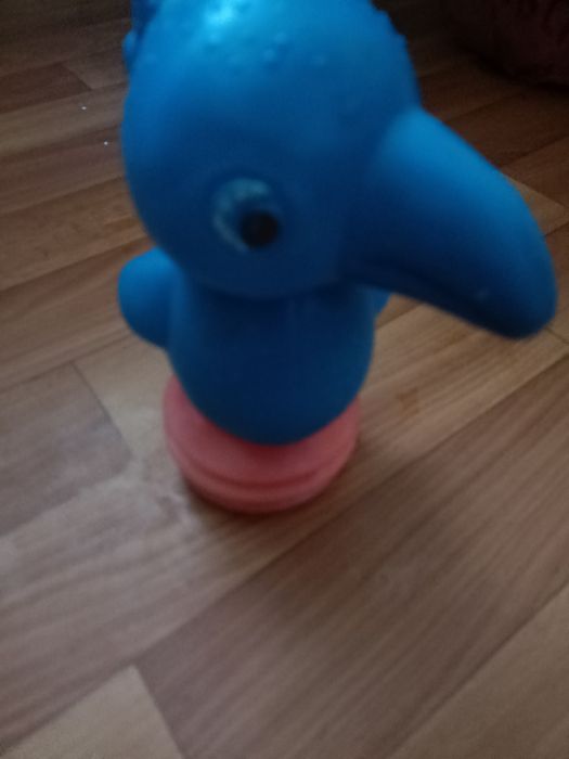 игрушка СССР воронёнок  звонкий звук пластмасса пищалка