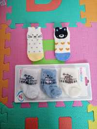 Нови бебешки чорапи за новородено 5 бр.