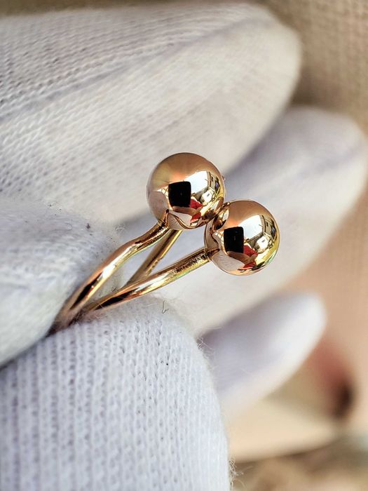 Cercei Aur 14K 583 Rusesti Rusia Retro Bobite Cosulet Copii Fetite