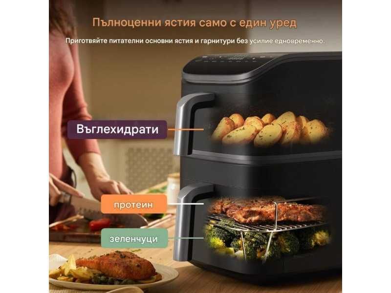 Двоен Еър Фрайър COSORI Turbo Tower CAF-DC112-ADE, 10.8L