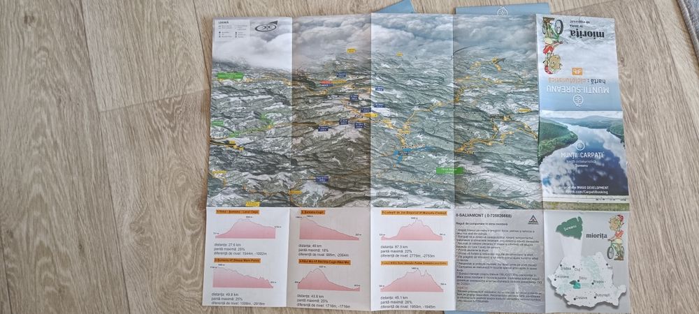 Vand set de 19 harti cicloturistice