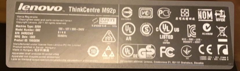 Lenovo ThinkCenter Desktop Business Fiabil