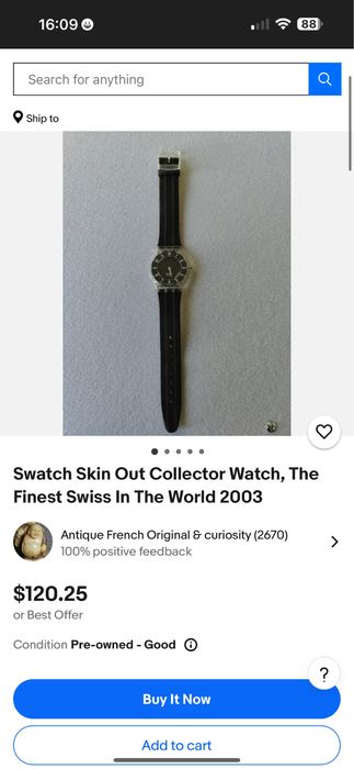 Ceas extrem subtire Swatch Skin SFK274 Out Collector Watch