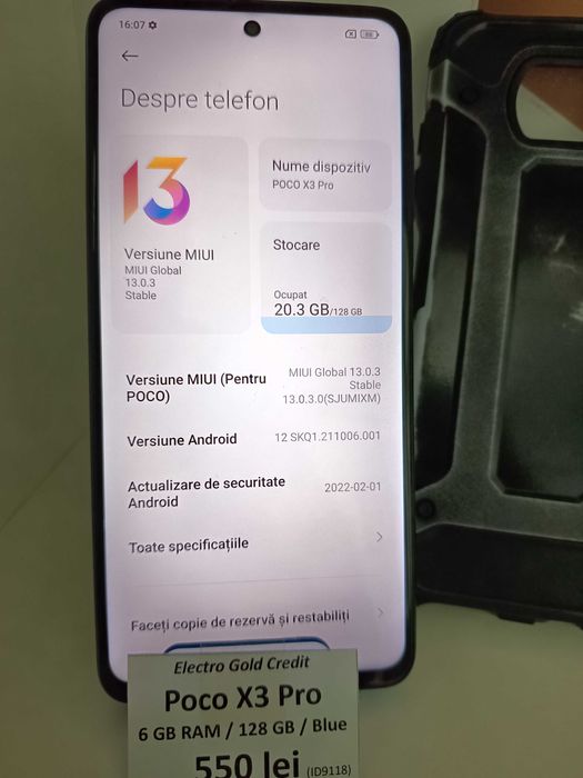 Xiaomi Poco X3 Pro 6GB RAM/128GB/Frost Blue ID9118