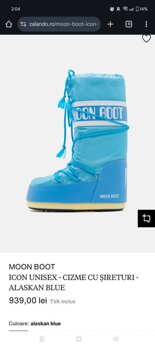 MOON BOOT noi 35-38 alaskan blue