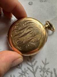 Американски златен Hamilton джобен часовник от 1910г. 14к злато.