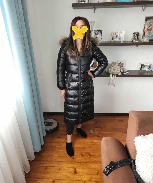 Зимно яке черно дълго