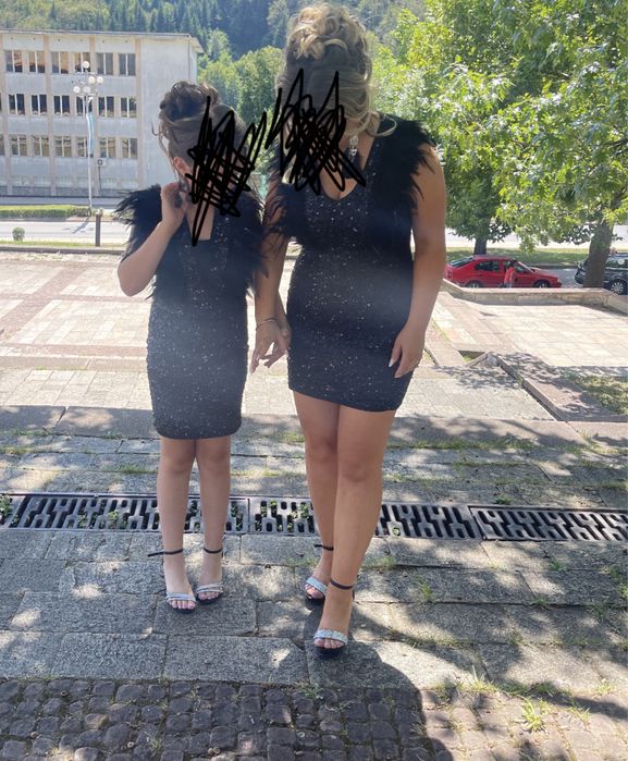 Рокля за повод с пера