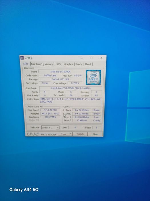 Kit Intel i7 9700k /Placa baza Asus Z390M-Plus/ 16GB RAM/ Coller beQui