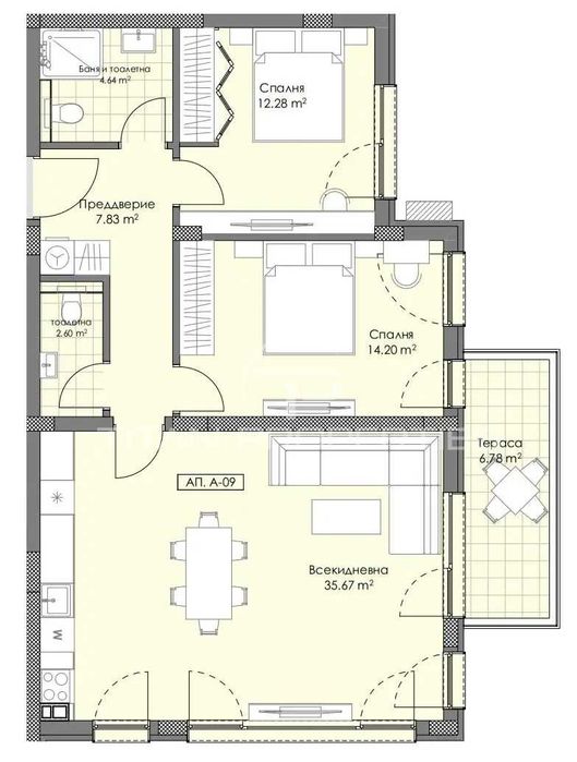 Продава се Тристаен апартамент в Пловдив, Остромила - 116 кв.м за 1254 €/кв.м - Снимка #11