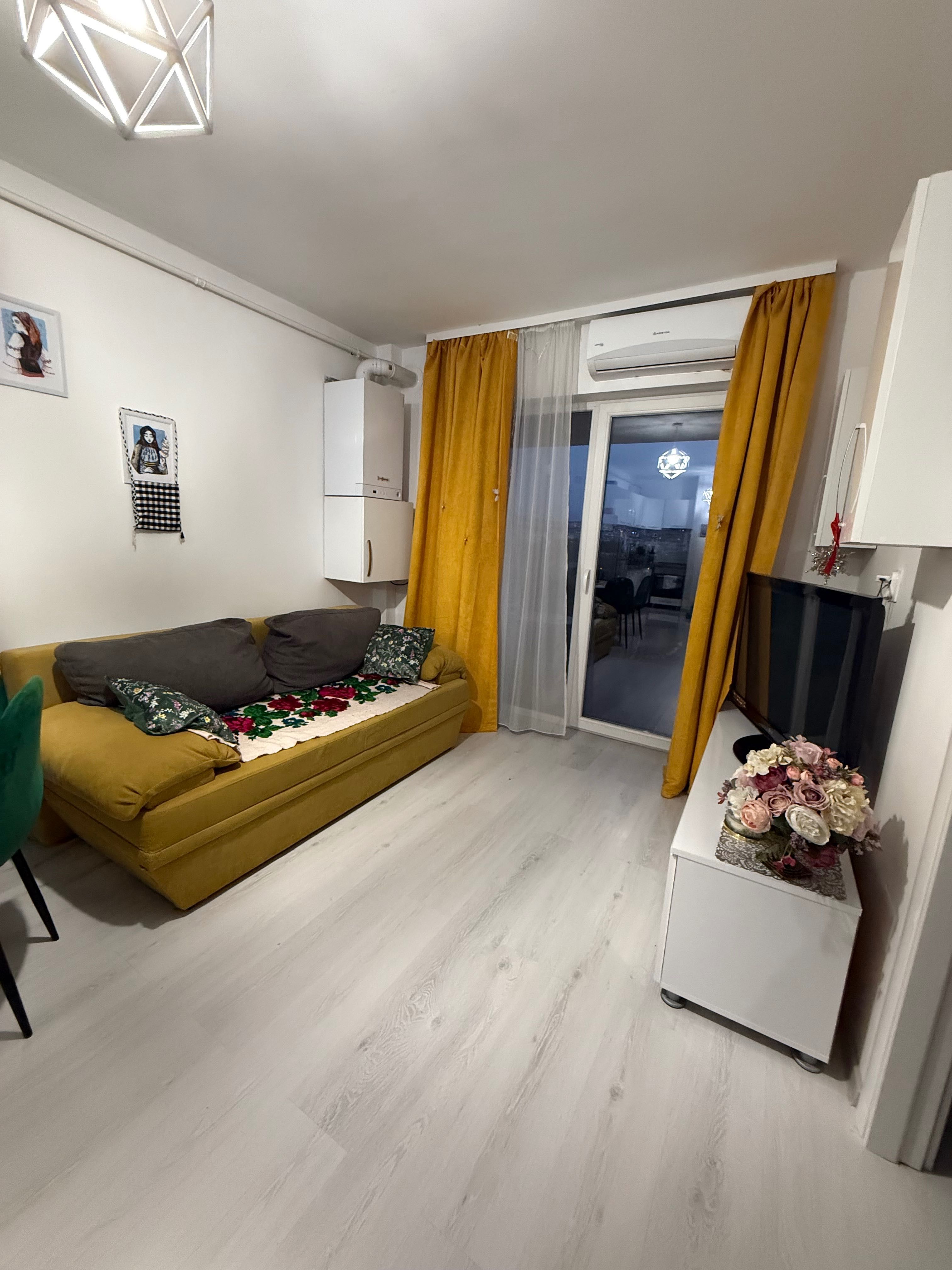 Prima închiriere. Apartament cu 2 camere, 48 mp, Junior Residence