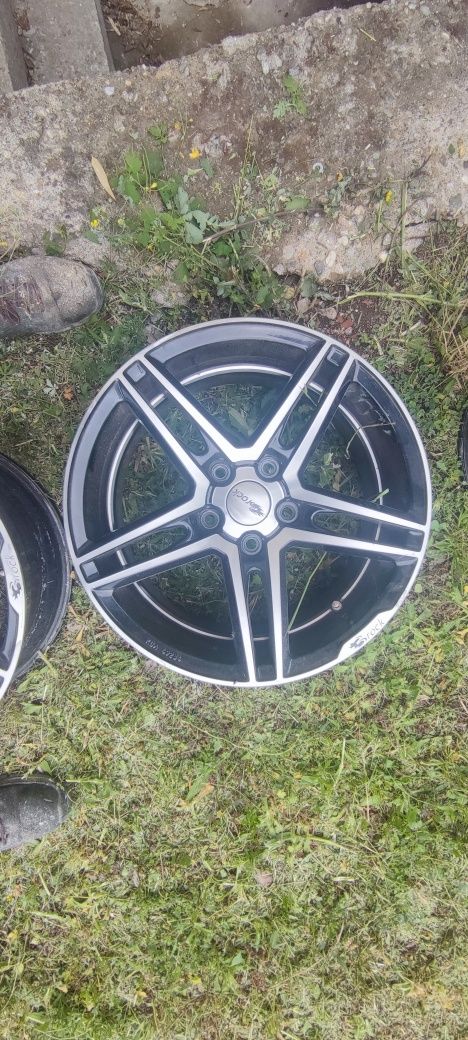 Vând 4 jante aluminiu Brock – 8,0J x 17H2, 5x114,3 ET45