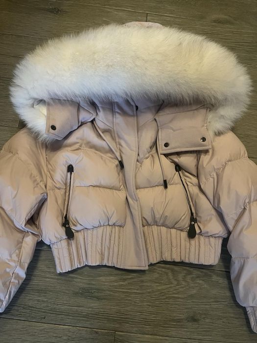 Зимно яке с яка от естествен косъм лисица