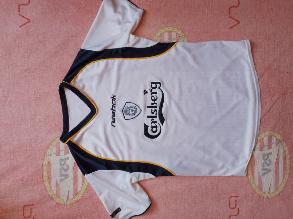 Tricou Fotbal Vintage Copii Liverpool 2001