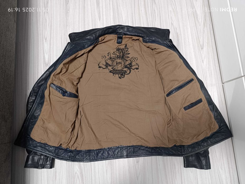 ''Gipsy''оригинално мъжко кожено яке Л размер