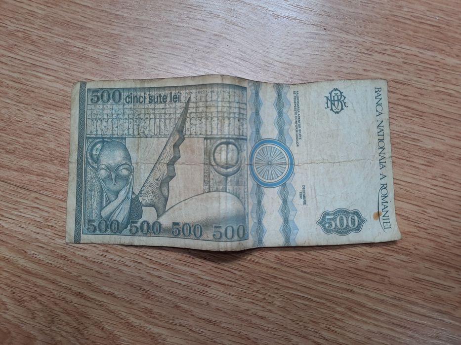 Vand bancnote de 500 lei cu Constantin Brancusi!