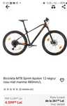 Bicicleta MTB sprint Apolon 29 Mat negru orenge
