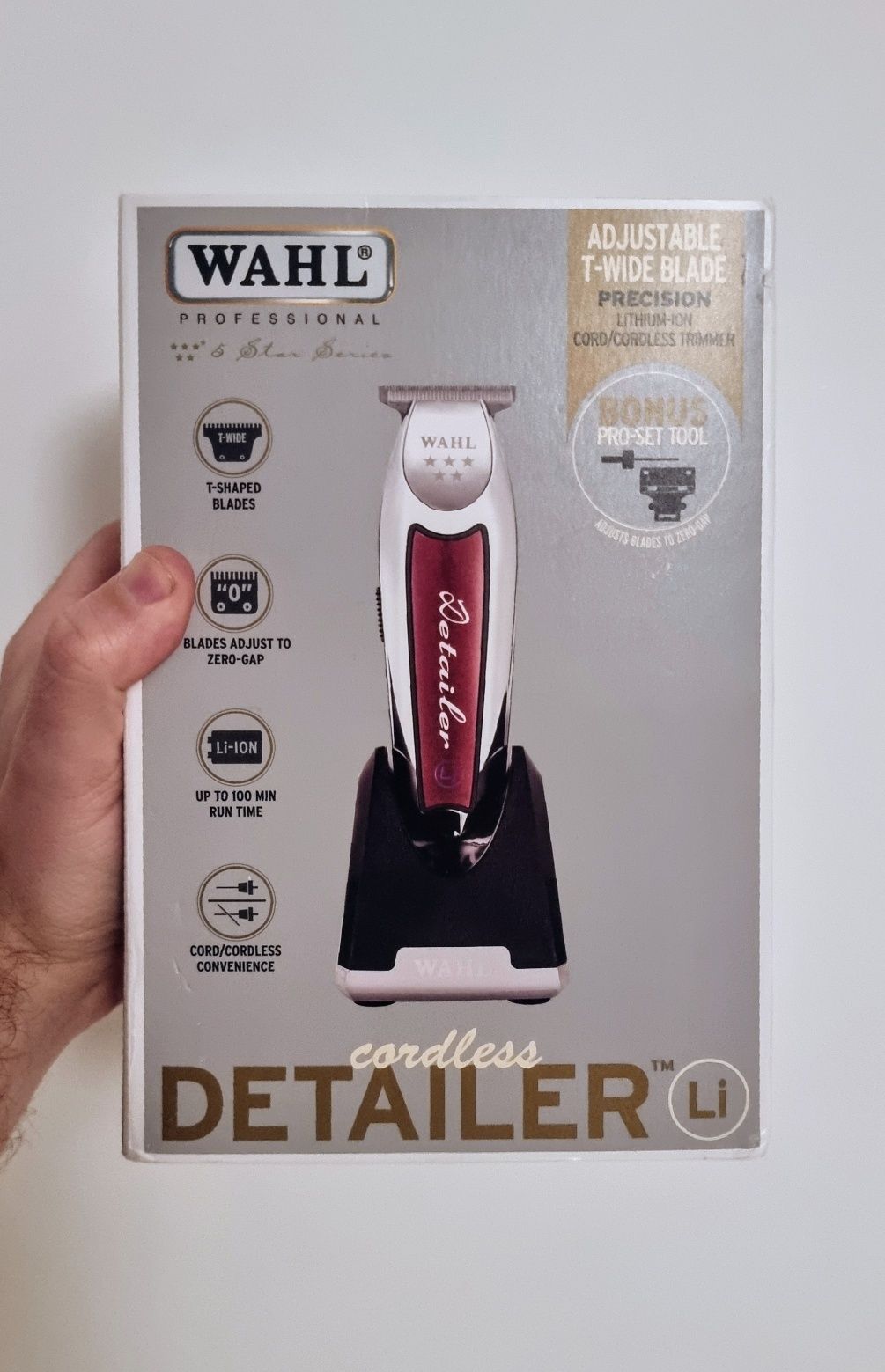 Aparat de tuns profesional WAHL DETAILER Li fara fir. Made in USA !