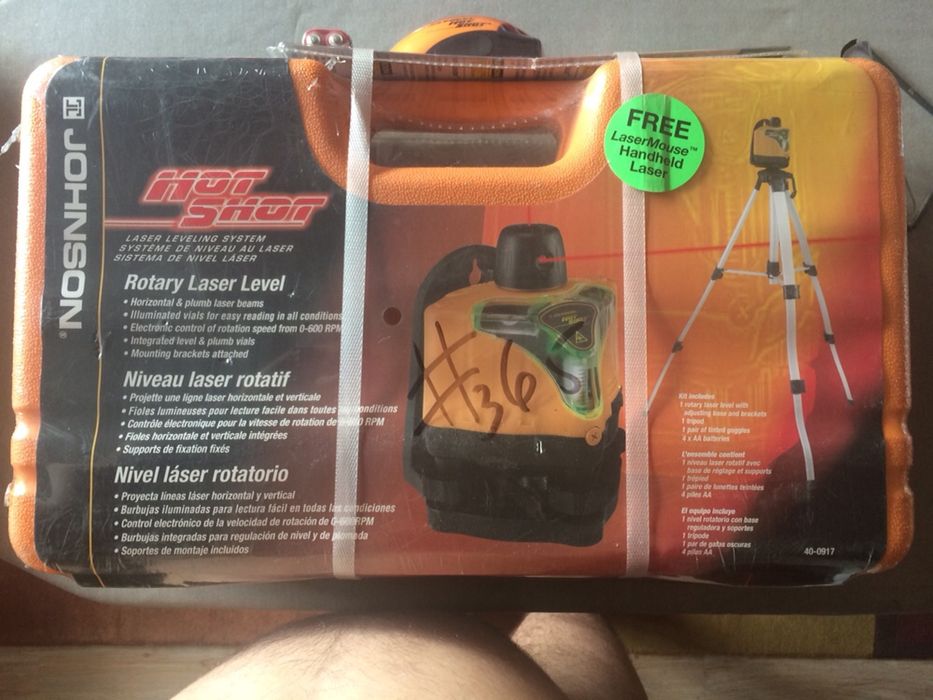 Ротативен лазарен нивомер Johnson. Mede in USA.