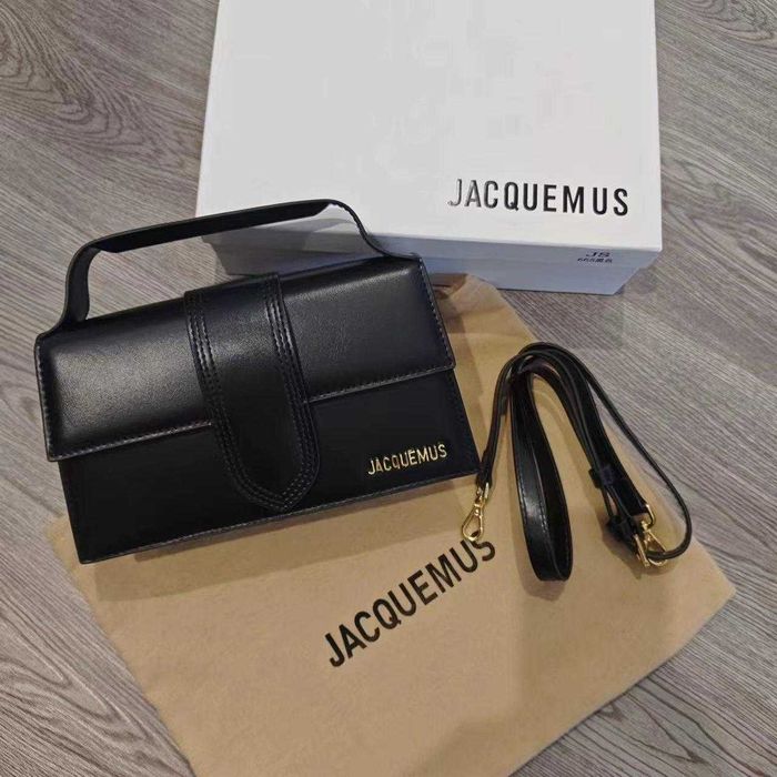 Geantă Neagră Jacquemus Le Bambino, Piele Naturala