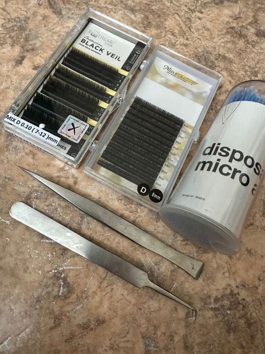 Пинцет для миникюра и ресниц